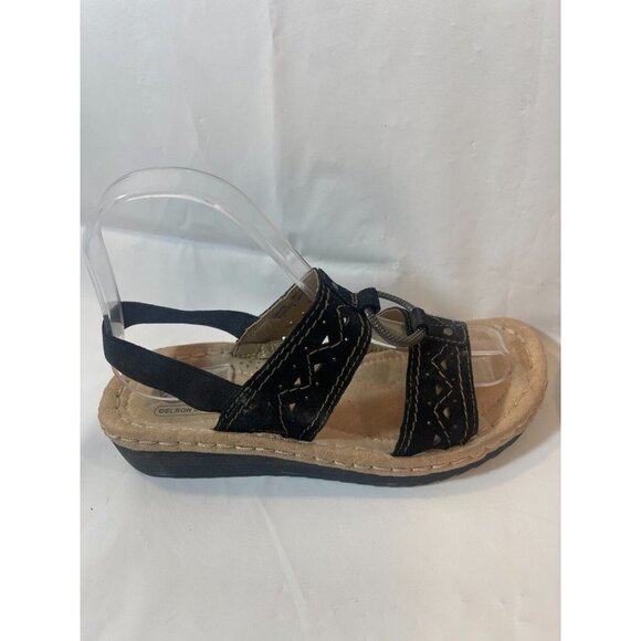 EASY Spirit Sandles Size 6 Women's WMES29ER077 Black - Picture 10 of 14